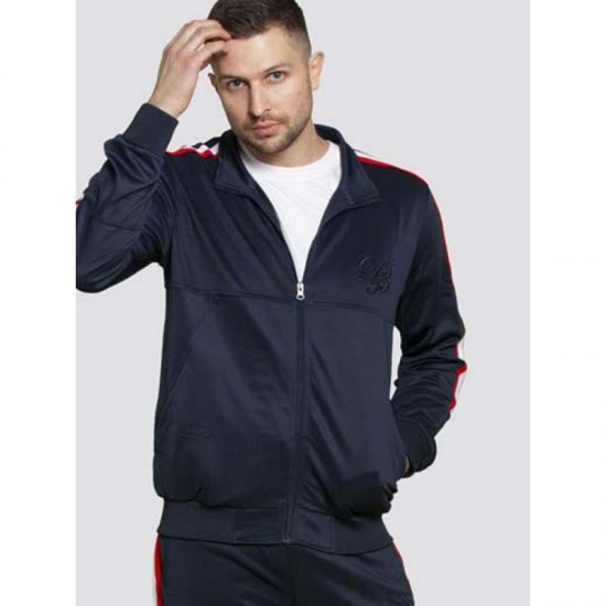 D555 Brookes Couture Zip Up Navy - Gensere og hettegensere - Store hettegensere - 2XL-14XL
