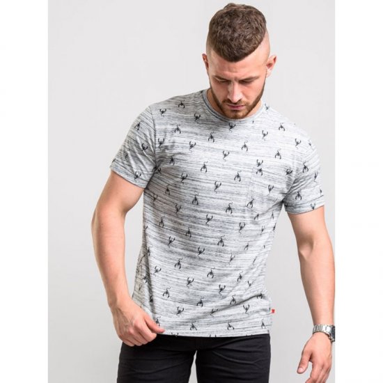 D555 Dario T-shirt Grey - T-skjorter - Store T-skjorter - 2XL-14XL