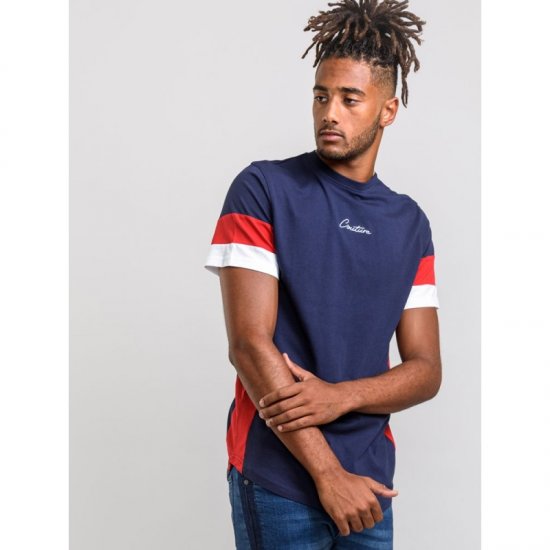 D555 Baker T-shirt Navy - T-skjorter - Store T-skjorter - 2XL-14XL