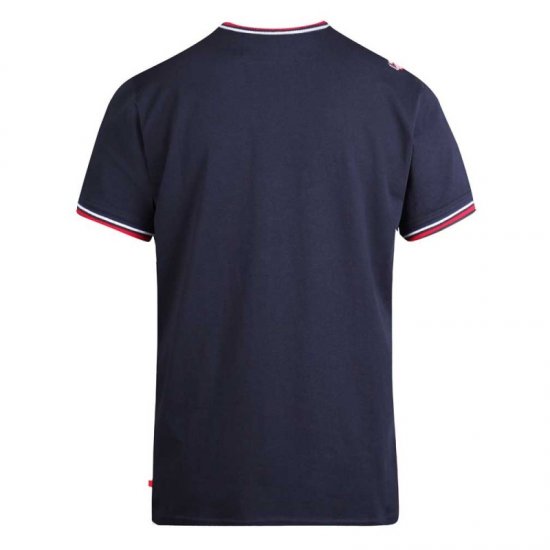D555 Bates T-shirt Navy - T-skjorter - Store T-skjorter - 2XL-14XL