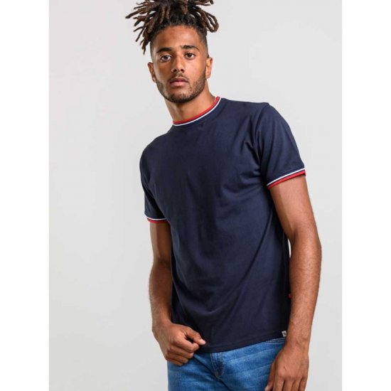 D555 Bates T-shirt Navy - T-skjorter - Store T-skjorter - 2XL-14XL