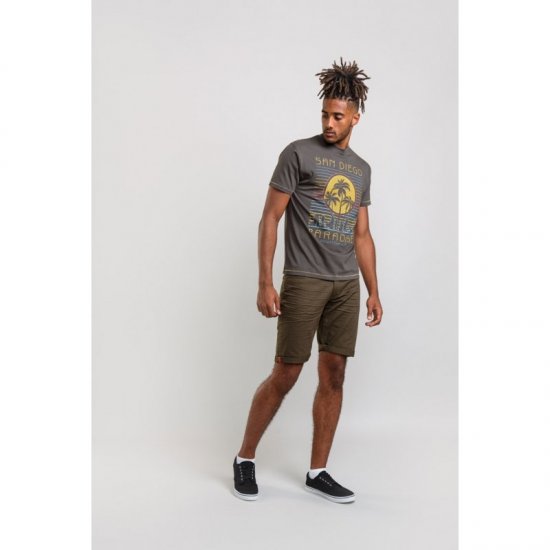 D555 Stanley T-shirt Khaki - T-skjorter - Store T-skjorter - 2XL-14XL