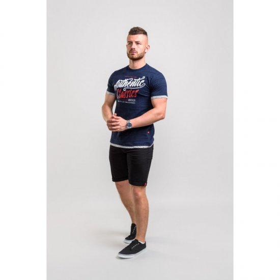 D555 Finn T-shirt Navy - T-skjorter - Store T-skjorter - 2XL-14XL