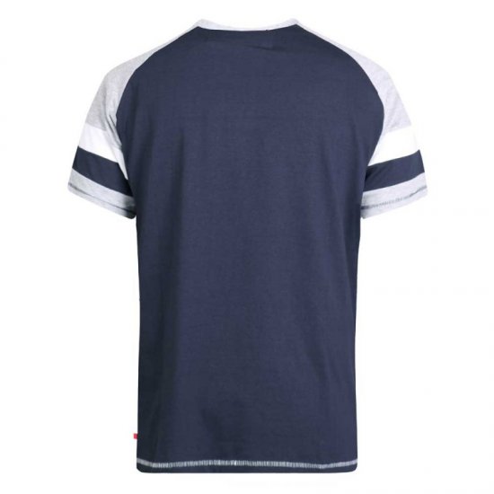 D555 Jones T-shirt Navy - T-skjorter - Store T-skjorter - 2XL-14XL