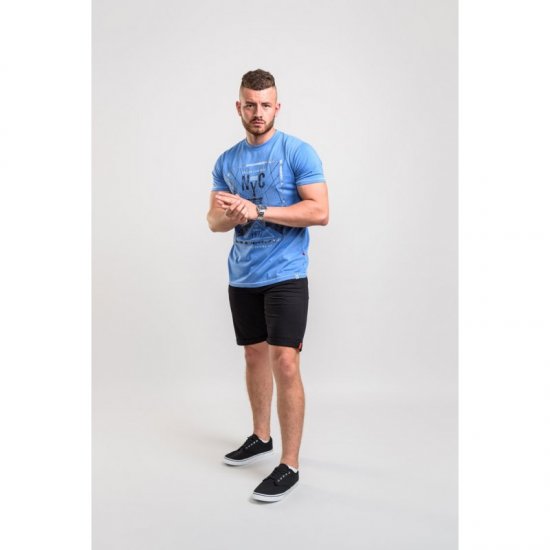 D555 Monty T-shirt Blue - T-skjorter - Store T-skjorter - 2XL-14XL
