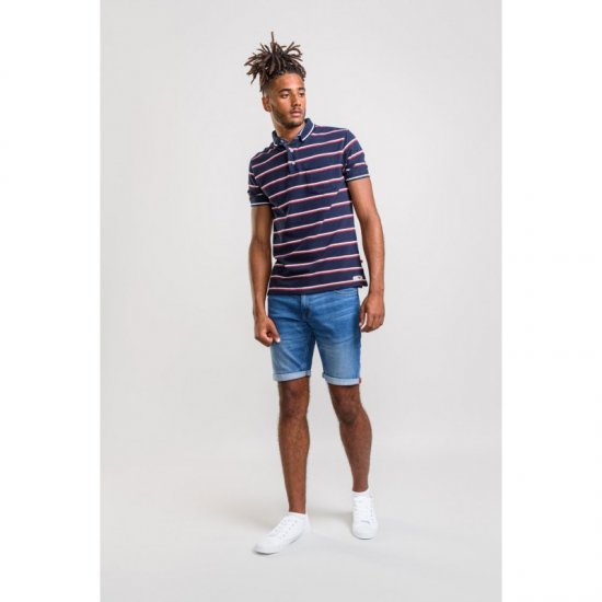 D555 Holmes Polo Navy - Polo- & piqueskjorter - Poloskjorte i store størrelser - 2XL-8XL
