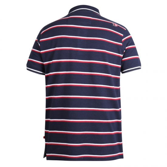 D555 Holmes Polo Navy - Polo- & piqueskjorter - Poloskjorte i store størrelser - 2XL-8XL