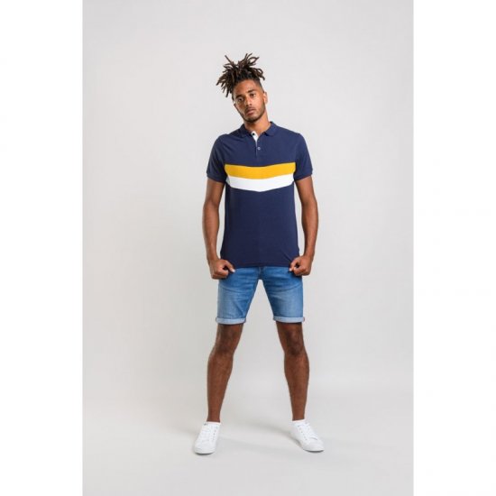D555 Hopkins Polo Navy - Polo- & piqueskjorter - Poloskjorte i store størrelser - 2XL-8XL