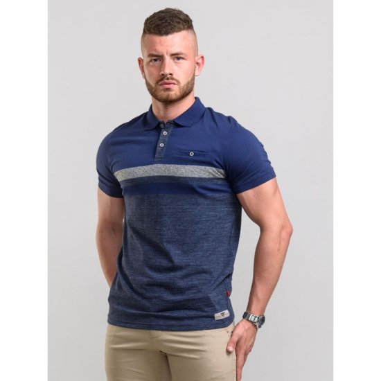 D555 Lawson Polo Navy - Polo- & piqueskjorter - Poloskjorte i store størrelser - 2XL-8XL