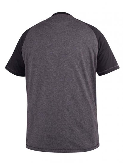 D555 Lismore Raglan Sleeve San Diego Printed T-Shirt Charcoal - T-skjorter - Store T-skjorter - 2XL-14XL