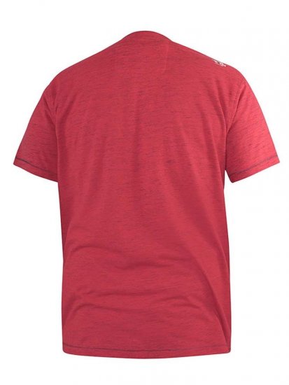D555 Brisbane Santa Monica Route 66 Printed T-Shirt Red - T-skjorter - Store T-skjorter - 2XL-14XL
