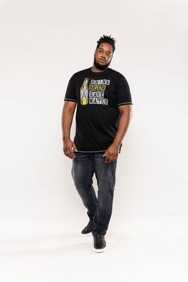 D555 Salford Save Water Drink Beer T-shirt Black - T-skjorter - Store T-skjorter - 2XL-14XL