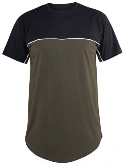 D555 Buckland Couture Cut And Sew Curved Hem T-Shirt - T-skjorter - Store T-skjorter - 2XL-14XL