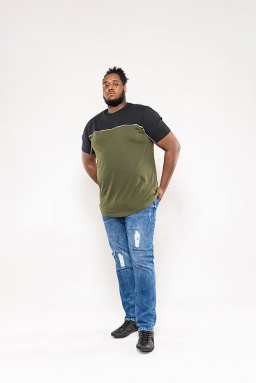 D555 Buckland Couture Cut And Sew Curved Hem T-Shirt - T-skjorter - Store T-skjorter - 2XL-14XL