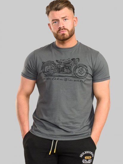 D555 Puxton Motorbike Printed T-Shirt - T-skjorter - Store T-skjorter - 2XL-14XL