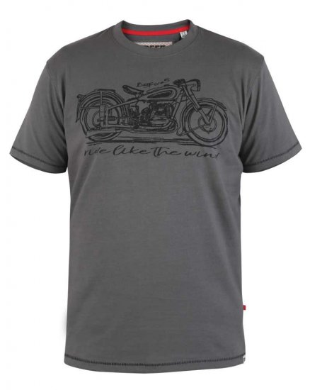 D555 Puxton Motorbike Printed T-Shirt - T-skjorter - Store T-skjorter - 2XL-14XL