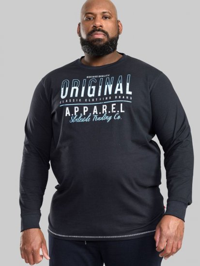 D555 Yeovil Long Sleeve T-Shirt - T-skjorter - Store T-skjorter - 2XL-14XL