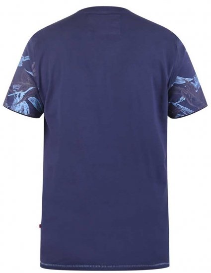 D555 BROMLEY Floral Panel Printed T-Shirt - T-skjorter - Store T-skjorter - 2XL-14XL