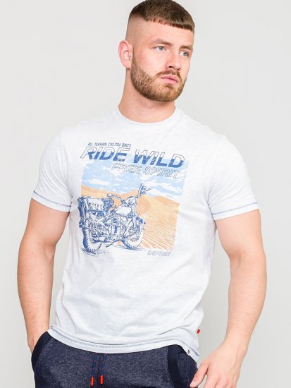D555 LANGDON Printed T-Shirt - T-skjorter - Store T-skjorter - 2XL-14XL