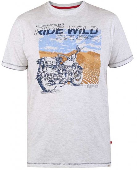 D555 LANGDON Printed T-Shirt - T-skjorter - Store T-skjorter - 2XL-14XL