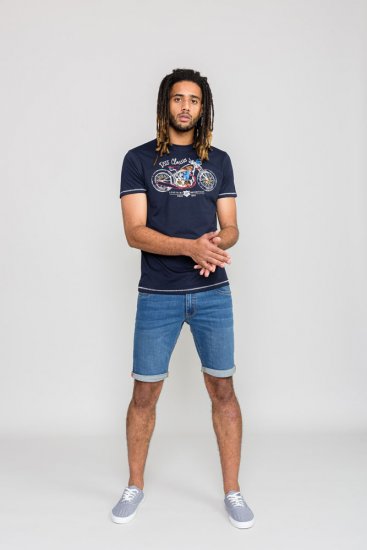D555 DENTON Motorbike Printed T-Shirt - T-skjorter - Store T-skjorter - 2XL-14XL