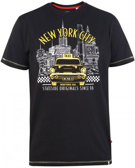 D555 WINGMORE Printed T-Shirt - T-skjorter - Store T-skjorter - 2XL-14XL