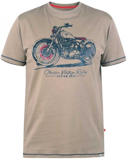 D555 RAMSGATE Printed T-Shirt - T-skjorter - Store T-skjorter - 2XL-14XL