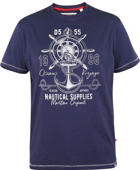 D555 CANTERBURY Printed T-Shirt - T-skjorter - Store T-skjorter - 2XL-14XL