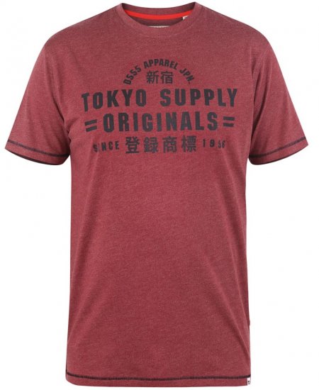 D555 LINTON Printed T-Shirt - T-skjorter - Store T-skjorter - 2XL-14XL