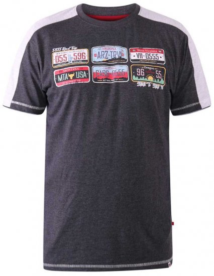 D555 SOHO American Number Plate T-Shirt - T-skjorter - Store T-skjorter - 2XL-14XL