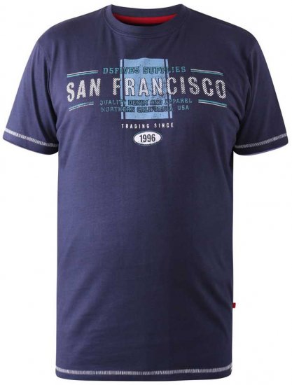 D555 WANSTEAD San Francisco T-Shirt - T-skjorter - Store T-skjorter - 2XL-14XL