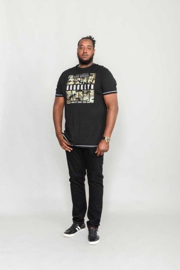 D555 BRICKET Camo Brooklyn T-Shirt - T-skjorter - Store T-skjorter - 2XL-14XL