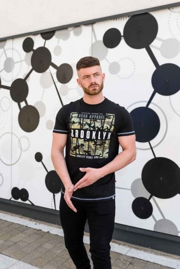 D555 BRICKET Camo Brooklyn T-Shirt - T-skjorter - Store T-skjorter - 2XL-14XL