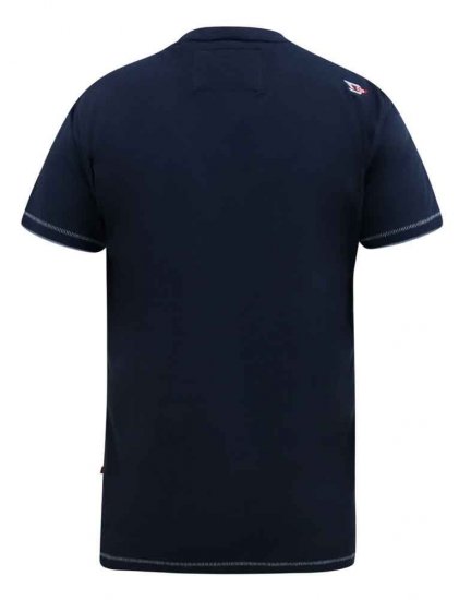 D555 Cransford Gradient Line Printed T-Shirt - T-skjorter - Store T-skjorter - 2XL-14XL