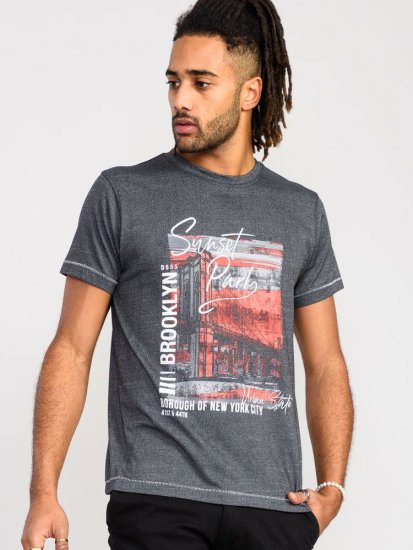 D555 Bramfield Sunset Park Brooklyn Printed T-Shirt - T-skjorter - Store T-skjorter - 2XL-14XL