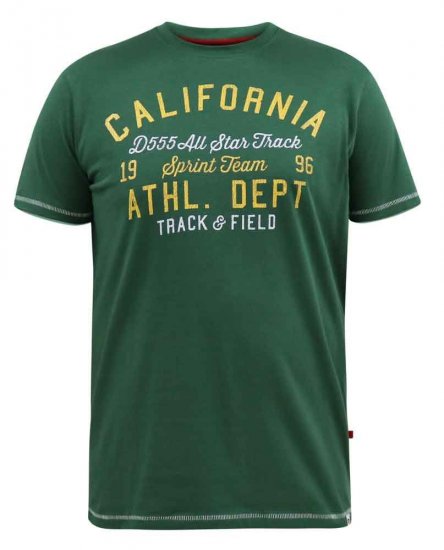 D555 Parnwell California Athletics Printed T-Shirt - T-skjorter - Store T-skjorter - 2XL-14XL