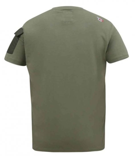 D555 Yarwell Printed T-Shirt With Sleeve Pocket - T-skjorter - Store T-skjorter - 2XL-14XL