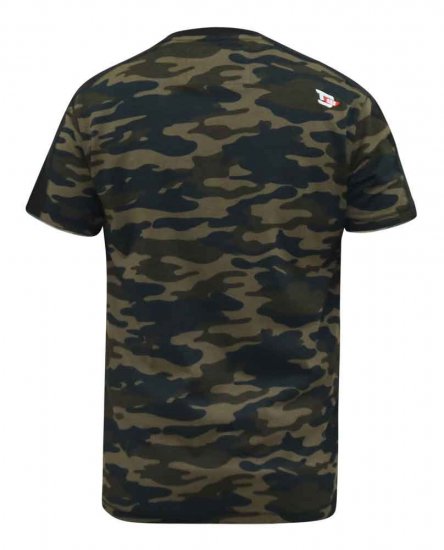 D555 Sullivan Ao Camo T-Shirt With Chest Print - T-skjorter - Store T-skjorter - 2XL-14XL