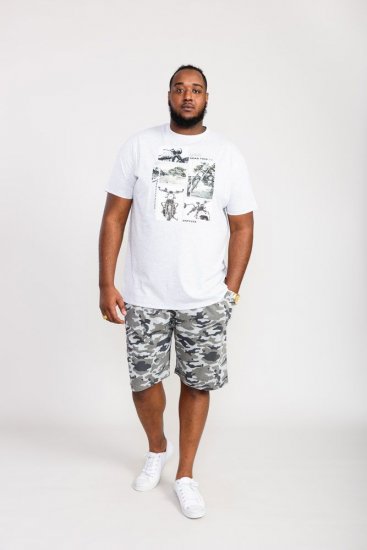 D555 Trafford Bike Photo Printed T-Shirt White - T-skjorter - Store T-skjorter - 2XL-14XL
