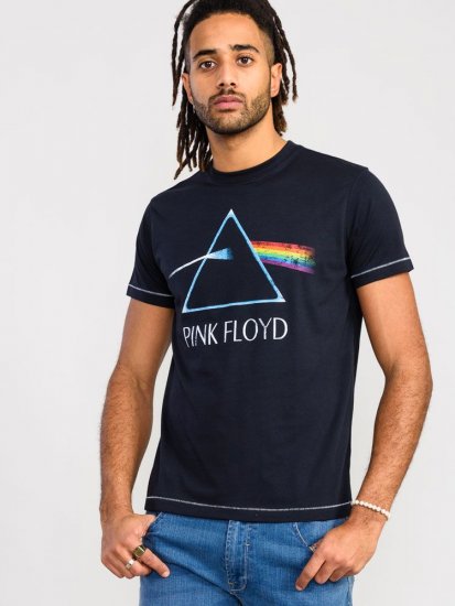 D555 Eclipse Official Pink Floyd Printed Crew Neck T-Shirt - T-skjorter - Store T-skjorter - 2XL-14XL