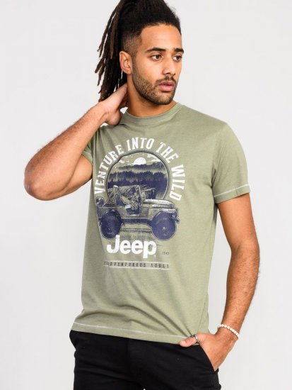 D555 Hibbert Official Jeep Printed T-Shirt - T-skjorter - Store T-skjorter - 2XL-14XL