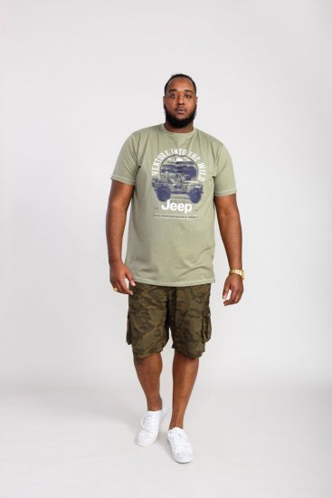 D555 Hibbert Official Jeep Printed T-Shirt - T-skjorter - Store T-skjorter - 2XL-14XL