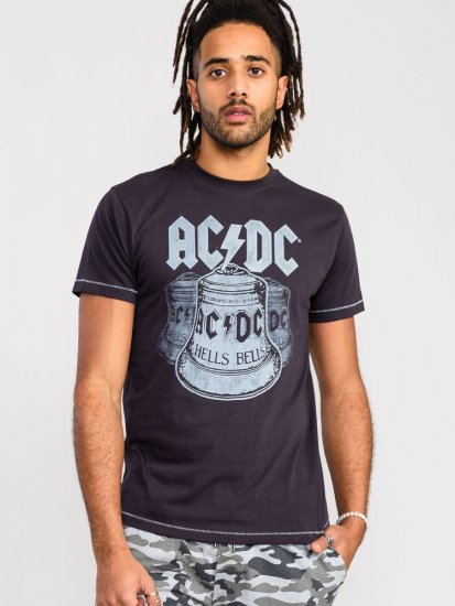 D555 Highway Official AC/DC Hells Bells Printed T- Shirt - T-skjorter - Store T-skjorter - 2XL-14XL