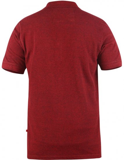 D555 WINCHESTER Red Polo Shirt - Polo- & piqueskjorter - Poloskjorte i store størrelser - 2XL-8XL