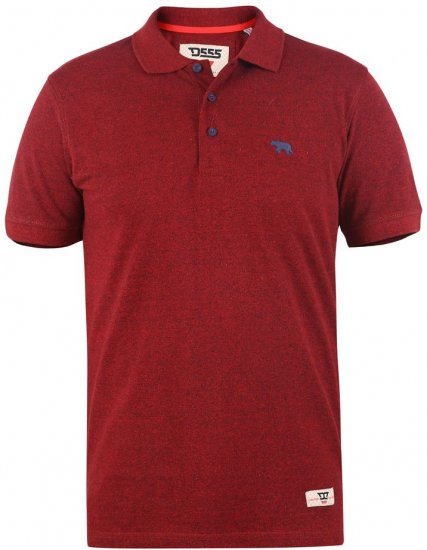 D555 WINCHESTER Red Polo Shirt - Polo- & piqueskjorter - Poloskjorte i store størrelser - 2XL-8XL