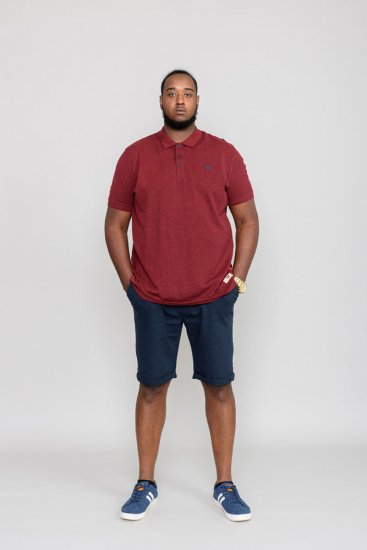 D555 WINCHESTER Red Polo Shirt - Polo- & piqueskjorter - Poloskjorte i store størrelser - 2XL-8XL