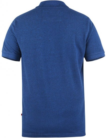 D555 WINCHESTER Blue Polo Shirt - Polo- & piqueskjorter - Poloskjorte i store størrelser - 2XL-8XL