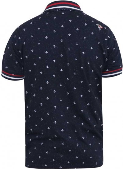 D555 SWINDON Print Polo Shirt - Polo- & piqueskjorter - Poloskjorte i store størrelser - 2XL-8XL