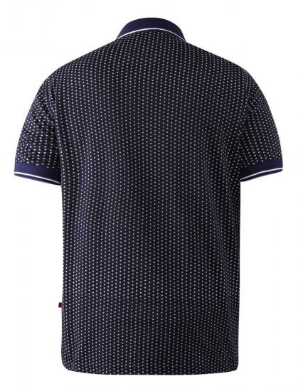 D555 Battersea Polo Shirt With Chest Embroidery Navy - Polo- & piqueskjorter - Poloskjorte i store størrelser - 2XL-8XL