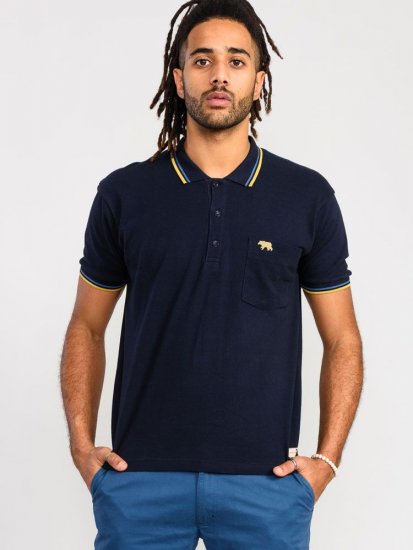 D555 Hamford Pique Polo Shirt Navy - Polo- & piqueskjorter - Poloskjorte i store størrelser - 2XL-8XL